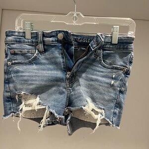 AE denim next level stretch shorts